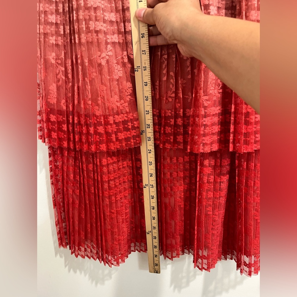 Anthropologie Maeve Brighton Pink Tiered Skirt‎ Sz. 6 - Picture 7 of 10